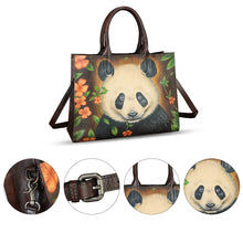 Load image into Gallery viewer, Genuine Leather Handbag for Women Hand Painted Leather Top Handle Bag Handmade Crossbody Purse Work Tote