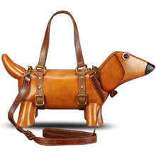 Load image into Gallery viewer, Genuine Leather Purses and Handbags Women Dog Shape Cute Shoulder Bag Crossbody