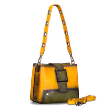 Load image into Gallery viewer, Genuine Leather Crossbody Bag for Women Vintage Shoulder Satchel Purse with Convertible Double Straps Handbag