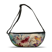 Load image into Gallery viewer, Genuine Leather Crossbody Bag Hand Painted Sling Backpack Retro Handmade Shoulder Daypack Purse Satchel