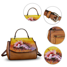 Load image into Gallery viewer, Genuine Leather Satchel for Women Crossbody Bags Handmade Vintage Top Handle Handbags Purse