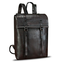 Load image into Gallery viewer, Genuine Leather Backpack for Men Vintage Handmade Leather Rucksack Knapsack Purse Daypack for Travel Laptop Notebook