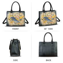 Load image into Gallery viewer, Genuine Leather Purses and Handbags for Women Hand painted Shoulder Bag Tote Bag