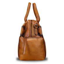 Load image into Gallery viewer, Genuine Leather Handbag for Women Satchel Top Handle Bags Handmade Vintage Crossbody Handbags Retro Purses