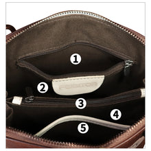 Load image into Gallery viewer, Genuine Leather Crossbody Bag for Women Hand Painted Leather Handmade Crossbody Satchel Purse Pouch