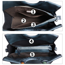 Load image into Gallery viewer, Genuine Leather Handbag Purse for Women Hand Painted Pattern Handbag Handmade Crossbody Work Tote Shoulder Bag