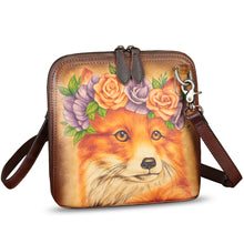 Load image into Gallery viewer, Genuine Leather Crossbody Bag for Women Hand Painted Leather Handmade Crossbody Satchel Purse Pouch