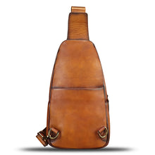 Load image into Gallery viewer, Genuine Leather Silng Bag for Women and Men Real Leather Sling Backpack Purse Chest Crossbody Bag