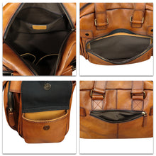 Load image into Gallery viewer, Genuine Leather Purses and Handbags for Men and Women Vintage Real Leather Messenger Bag Shoulder Briefcase Satchel Purse