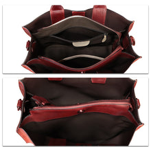Load image into Gallery viewer, Genuine Leather Handbag for Women Hand Painted Leather Top Handle Bag Handmade Crossbody Purse Work Tote