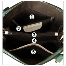 Load image into Gallery viewer, Genuine Leather Crossbody Bag for Women Hand Painted Leather Handmade Crossbody Satchel Purse Pouch