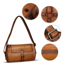 Load image into Gallery viewer, Genuine Leather Crossbody Bag Vintage Handmade Shoulder Purse Retro Satchel Travel Daypack Sling Bag