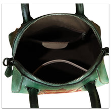Load image into Gallery viewer, Genuine Leather Handbag for Women Purse Hand Painted Leather Top Handle Satchel Handmade Crossbody Pouch