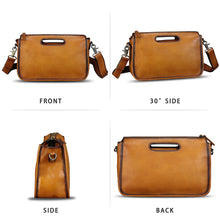 Load image into Gallery viewer, Genuine Leather Purses and Messenger Bag for Men Vintage Leather Briefcase Handbags Satchel Bags Shoulder Bag with Strap