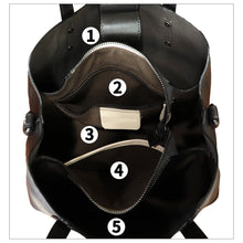 Load image into Gallery viewer, Genuine Leather Handbag Satchel for Women Hand Painted Leather Handmade Work Tote Bag Casual Shoulder Purse