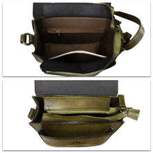 Load image into Gallery viewer, Genuine Leather Crossbody Bag for Women Hand Painted Pattern Handmade Crossbody Satchel Handbag Hand Drawn Purse