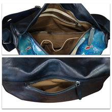 Load image into Gallery viewer, Genuine Leather Crossbody Bag Hand Painted Sling Backpack Retro Handmade Shoulder Daypack Purse Satchel