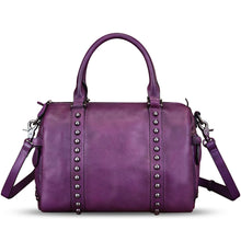 Load image into Gallery viewer, Genuine Leather Handbags for Women Purse Satchel Vintage Handmade Handbag Crossbody Shoulder Bags