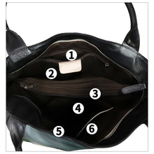 Load image into Gallery viewer, Genuine Leather Shoulder Bag for Women Hand Painted Leather Handbag Handmade Purse Work Tote Bag Casual Purse