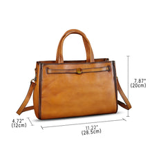 Load image into Gallery viewer, Genuine Leather Handbags for Women Vintage Real Leather Messenger Bag Shoulder Bag Crossbody Bag Satchel Purse