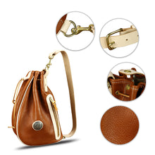 Load image into Gallery viewer, Genuine Leather Sling Bag Retro Crossbody Sling Backpack Handmade Chest Shoulder Daypack Cycling Bag Purse Fanny Pack