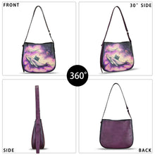 Load image into Gallery viewer, Genuine Leather Shoulder Bag for Women Hand Painted Handbag Handmade Purse Crossbody Sling Purse Casual Daypack