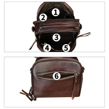 Load image into Gallery viewer, Genuine Leather Satchel for Women Hand Painted Leather Top Handle Handbag Handmade Crossbody Purse