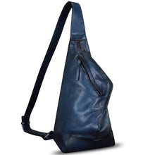 Load image into Gallery viewer, Genuine Leather Sling Bag Crossbody Casual Hiking Daypack Vintage Handmade Shoulder Backpack Motorcycle Chest Bags