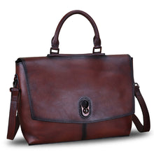 Load image into Gallery viewer, Genuine Leather Satchel Purses Handbags for Women Large Capacity Shoulder Bags Lady Work Top Handle Crossbody Bag
