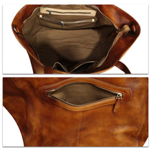 Load image into Gallery viewer, Genuine Leather Shoulder Bag for Women Hand Painted Handbag Handmade Crossbody Work Tote Casual Daypack Purse