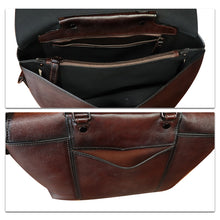 Load image into Gallery viewer, Genuine Leather Satchel for Women Hand Painted Handbag Top Handle Bags Handmade Purse Crossbody Tote Bag Purse