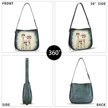 Load image into Gallery viewer, Genuine Leather Shoulder Bag for Women Hand Painted Handbag Handmade Purse Crossbody Sling Purse Casual Daypack