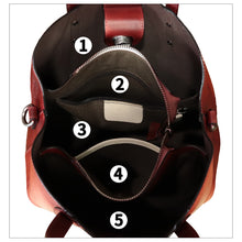 Load image into Gallery viewer, Genuine Leather Handbag Satchel for Women Hand Painted Leather Handmade Work Tote Bag Casual Shoulder Purse