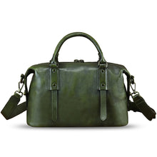 Load image into Gallery viewer, Genuine Leather Handbag for Women Top Handle Satchel Handmade Vintage Crossbody Handbags Retro Leather Purse