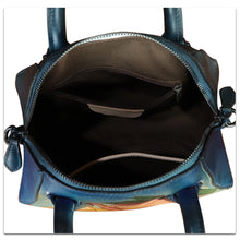 Load image into Gallery viewer, Genuine Leather Handbag for Women Purse Hand Painted Leather Top Handle Satchel Handmade Crossbody Pouch