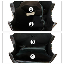 Load image into Gallery viewer, Genuine Leather Tote Bag for Women Hand Painted Leather Shoulder Handbag Handmade Purse Crossbody Work Tote Casual Purse