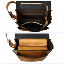 Load image into Gallery viewer, Genuine Leather Crossbody Bag for Women Hand Painted Pattern Handmade Crossbody Satchel Handbag Hand Drawn Purse