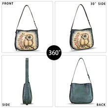 Load image into Gallery viewer, Genuine Leather Shoulder Bag for Women Hand Painted Handbag Handmade Purse Crossbody Sling Purse Casual Daypack