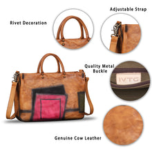 Load image into Gallery viewer, Genuine Leather Purses and Handbags for Women Vintage Handmade Leather Large Top Handle Bag Shoulder Bag Satchel