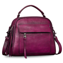 Load image into Gallery viewer, Genuine Leather Purses and Handbags for Women Shoulder Bag Vintage Handmade Real Leather Crossbody Satchel Purse with Strap