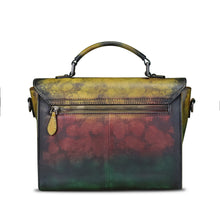 Load image into Gallery viewer, Genuine Leather Satchel Purse for Women Vintage Handmade Top Handle Handbag Retro Designer Crossbody Bags