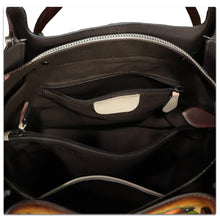 Load image into Gallery viewer, Genuine Leather Handbag Satchel for Women Hand Painted Shoulder Bag Handmade Work Tote Casual Crossbody Purse