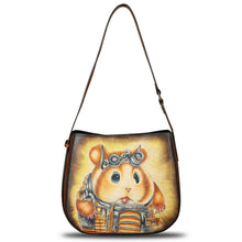 Load image into Gallery viewer, Genuine Leather Shoulder Bag for Women Hand Painted Handbag Handmade Purse Crossbody Sling Purse Casual Daypack