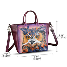 Load image into Gallery viewer, Hand painted Genuine Leather Purse and Handbag for Women Tote Bag Shoulder Bag