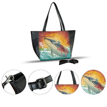 Load image into Gallery viewer, Genuine Leather Shoulder Bag for Women Hand Painted Handbag Handmade Crossbody Work Tote Casual Daypack Purse