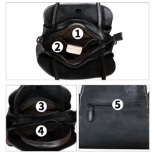 Load image into Gallery viewer, Genuine Leather Handbag for Women Hand Painted Leather Top Handle Satchel Handmade Crossbody Purse