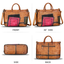 Load image into Gallery viewer, Genuine Leather Purses and Handbags for Women Vintage Handmade Leather Large Top Handle Bag Shoulder Bag Satchel