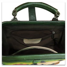 Load image into Gallery viewer, Genuine Leather Handbag Satchel for Women Hand Painted Leather Handmade Pouch Casual Shoulder Purse Bag