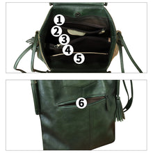 Load image into Gallery viewer, Genuine Leather Handbag for Women Hand Painted Leather Top Handle Bag Handmade Crossbody Purse Work Tote Bag