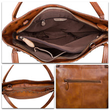 Load image into Gallery viewer, Genuine Leather Large Shoulder Bag Tote Bag for Women Vintage Real Leather Purses and Handbags Satchel Crossbody Bag